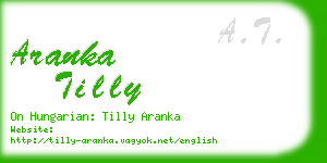 aranka tilly business card